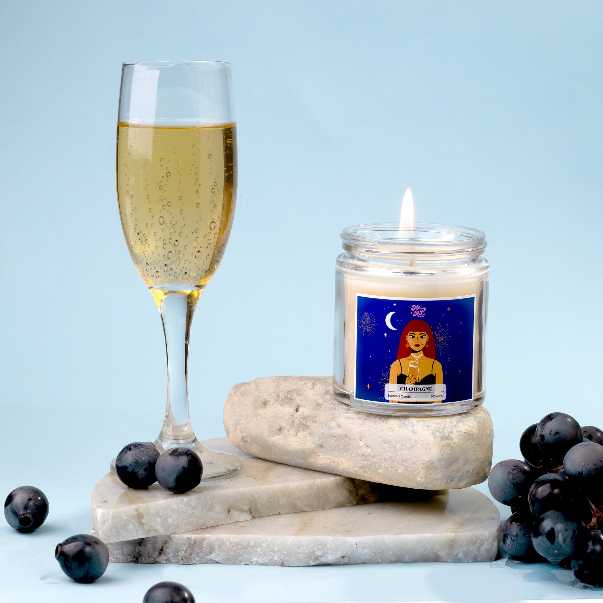 Bubbly Champagne Scented Candle (7 oz candle) – Scrub Me Good